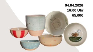 Workshop Keramik bemalen mit Anna
