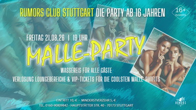 DIE PARTY ab 16 Jahren - Stuttgarts angesagteste 16er Party!