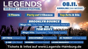 LEGENDS - Das 90er & 2000er Mega Event im Karoline (Hamburg Messe)