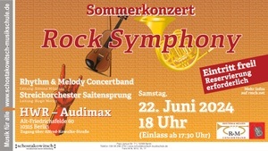 Sommerkonzert „Rock Symphony“ vom Streichorchester Saitensprung und der Rhythm&Melody Concertband