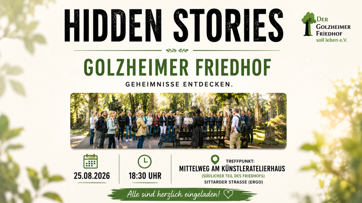 Hidden Stories- ein Spaziergang über den Golzheimer Friedhof
