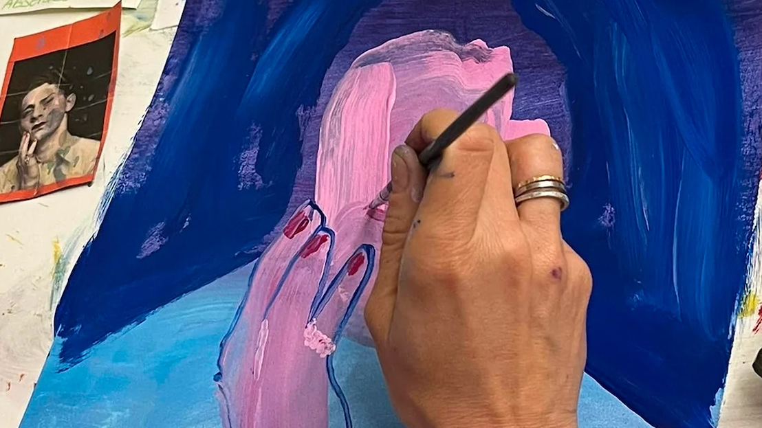Titelbild der Veranstaltung Portrait Painting Reimagined - creative painting workshop with Juancar