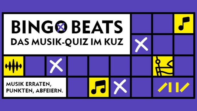 Bingo Beats - Das Musik-Quiz im KUZ - Musik erraten. Punkte sammeln. Abfeiern.