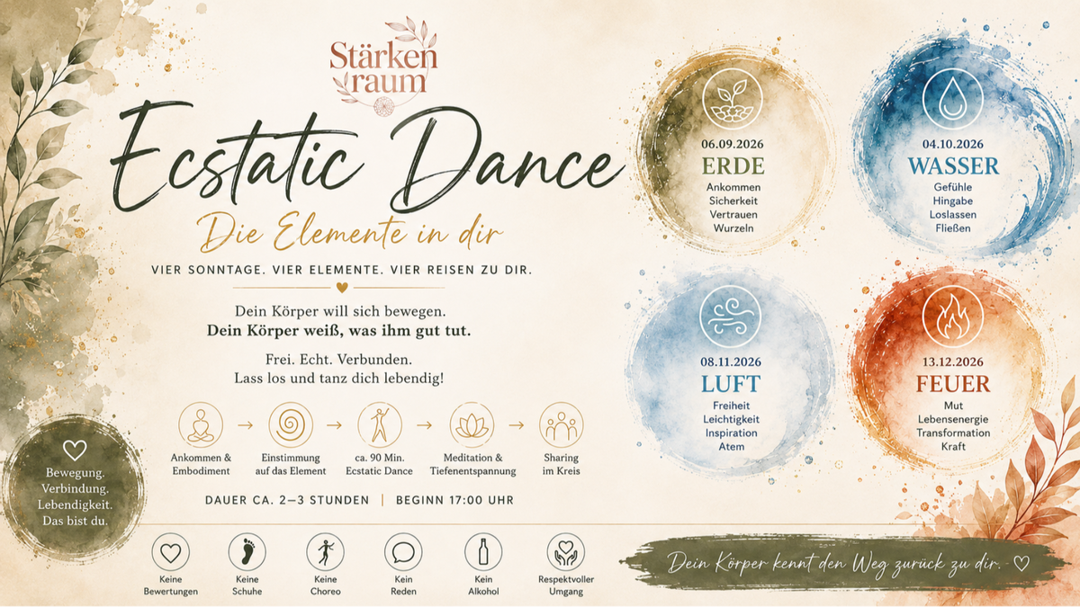 Titelbild der Veranstaltung Ecstatic Dance in Unna - Die Elemente in dir