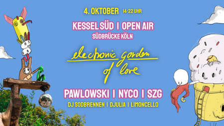 Electronic Garden of Love -OPEN AIR- #1 at Kessel Sued/Suedbrücke w/ PAWLOWSKI, NYCO und SZG