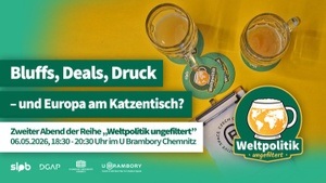 Weltpolitik ungefiltert: Bluffs, Deals, Druck - und Europa am Katzentisch?