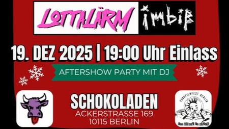 Punknachten mit LOTTALÄRM (Punkrock, Berlin) + Imbiß (Punk, Berlin)