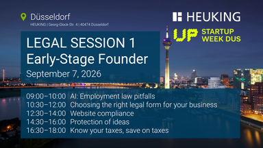 HEUKING Legal Session 1: Early-Stage Founder
