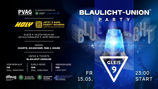 Blaulicht-Union Party - Bochum
