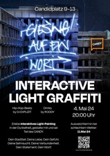 INTERACTIVE LIGHT GRAFFITI – Giesing auf ein Wort!