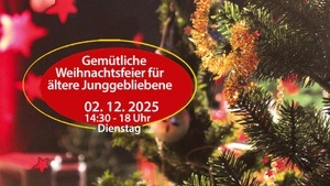 Gemütliche Weihnachtsfeier für ältere Junggebliebene