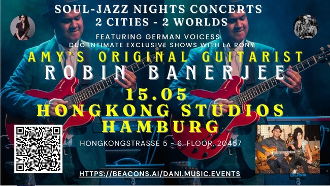Amy Winehouse-Gitarrist Robin Banerjee live in den HONGKONG STUDIOS!