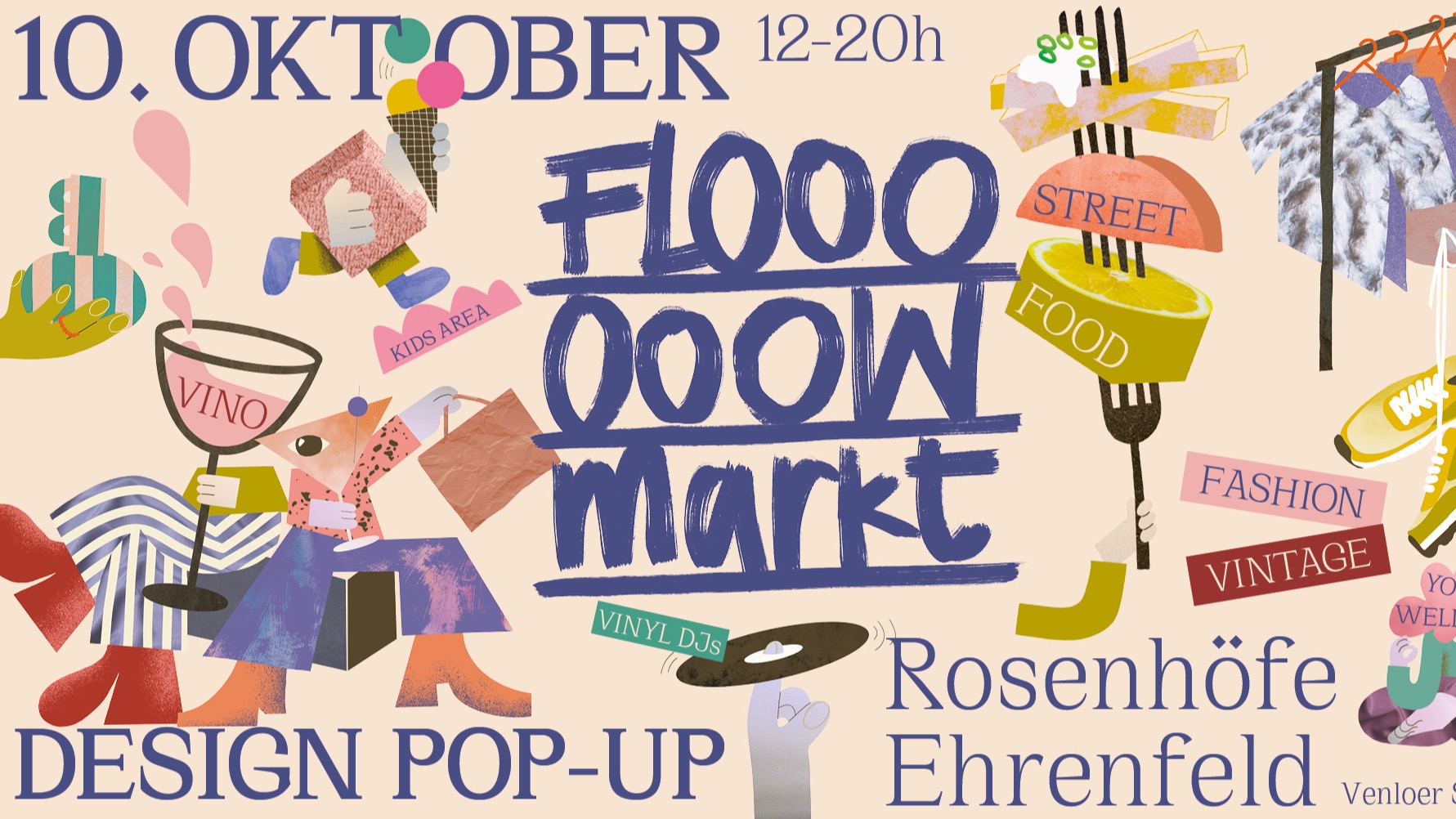 Flooowmarkt in den Rosenhöfen Ehrenfeld