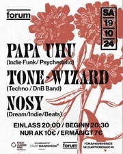 Triple Konzert mit Papa Uhu, Tone-Wizard und Nosy im forum, Mannheim