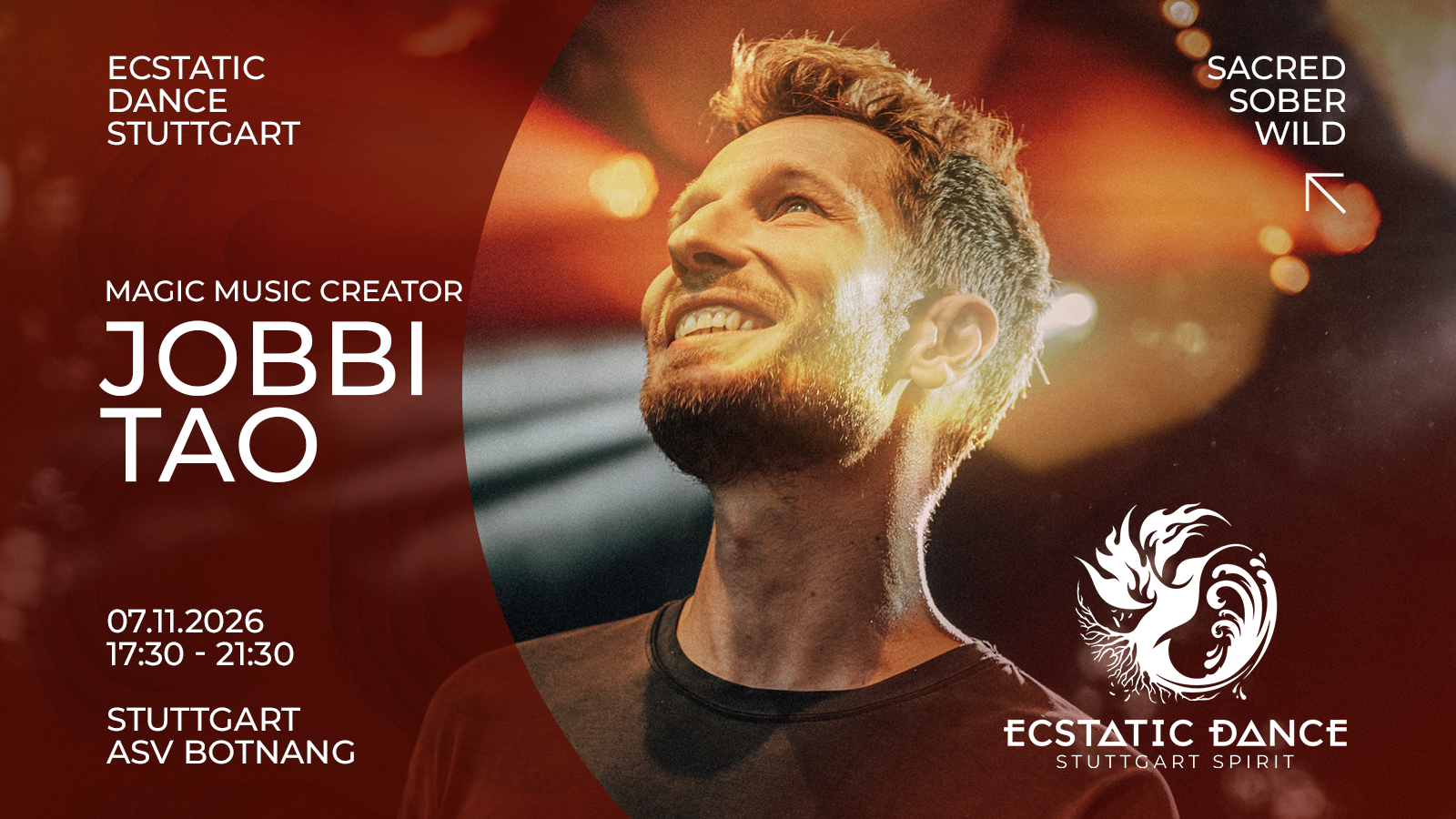 Ecstatic Dance Event ASV Botnang | 🔥 Dance Journey w/ Jobbi Tao (Prag)