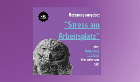 Beratung  "Stress auf der Arbeit"