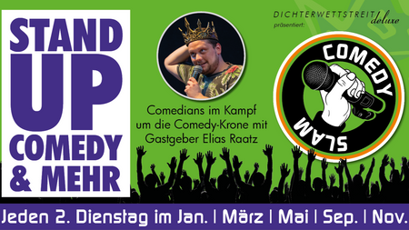 Comedy Slam Tübingen: Comedians im Kampf um die Comedy-Krone nach dem Motto "Lachen & Spaß für alle!" (Stand Up, Kabarett, Kleinkunst, Comedy)