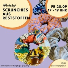 Mini-Workshop: Scrunchies nähen aus Stoffresten