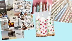 Paint and decorate candles and/or Create your vision Board for 2026