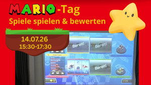 Gaming-Event: Ein Nachmittag mit Super Mario, Luigi und Co.