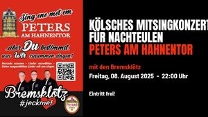 MitSingKunzät vür Naaksüüle, kostenloses Mitsingkonzert mit Bremsklötz