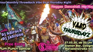 YAAD THURSDAYZ: Throwback Reggae, Dancehall & Hip Hop Vibes