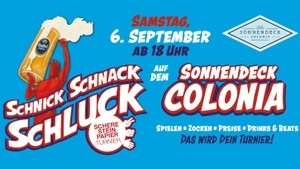 Schnick, Schnack, Schluck Special im Pop-up Biergarten Sonnendeck Colonia