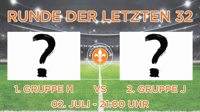 Public Viewing WM 2026 Mainz - 1. Gruppe ''H'' VS 2. Gruppe ''J'' - 02. Juli 2026 / 21:00 Uhr