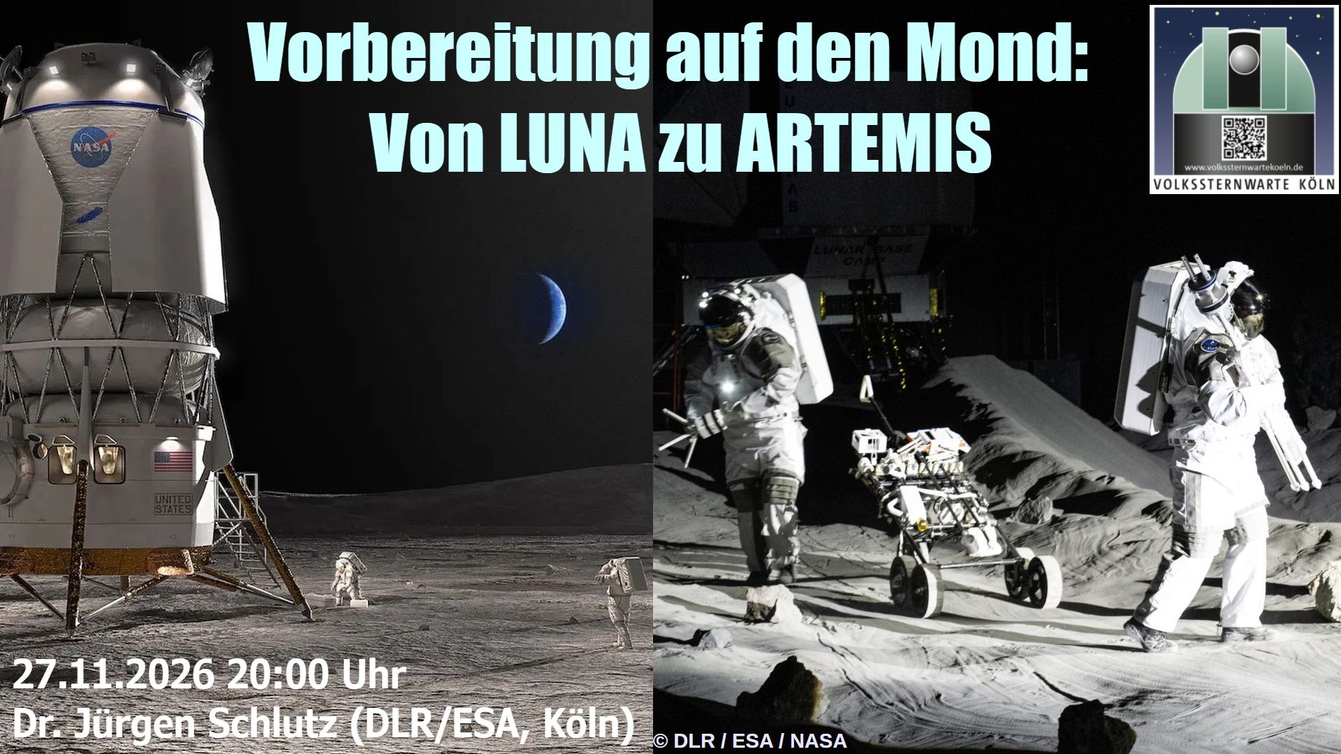 Vorbereitung für den Mond - Von LUNA zu ARTEMIS