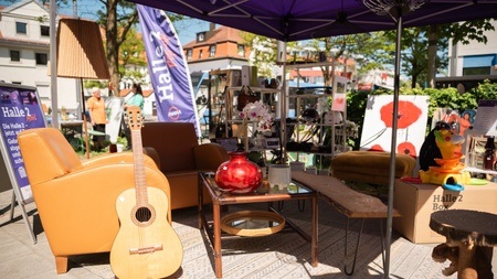 Wochenmarkt Untergiesing: Gebrauchtes abgeben und entdecken mit dem Halle 2 Mobil!