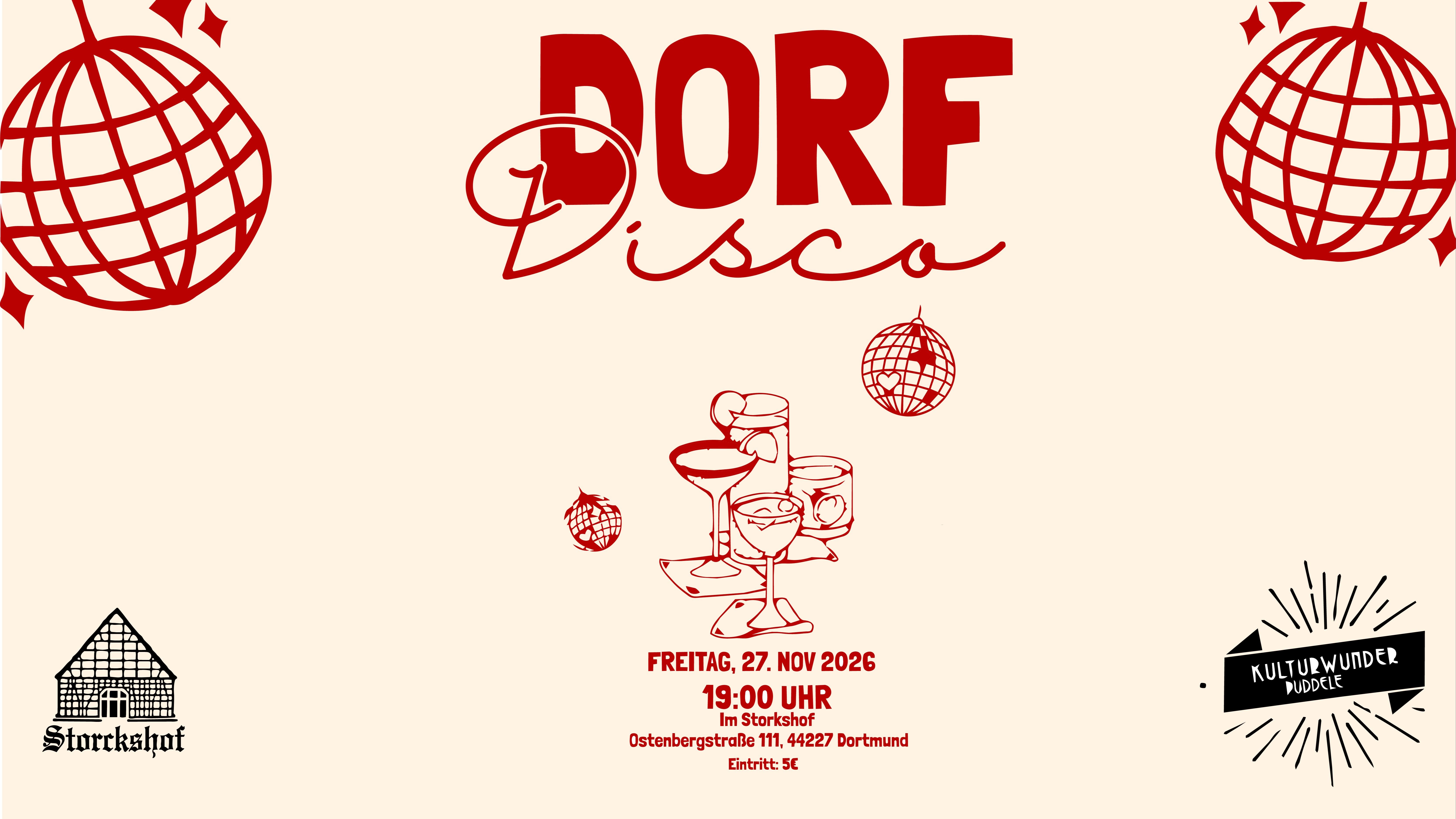 Dorfdisco - Puddelei im Storckshof