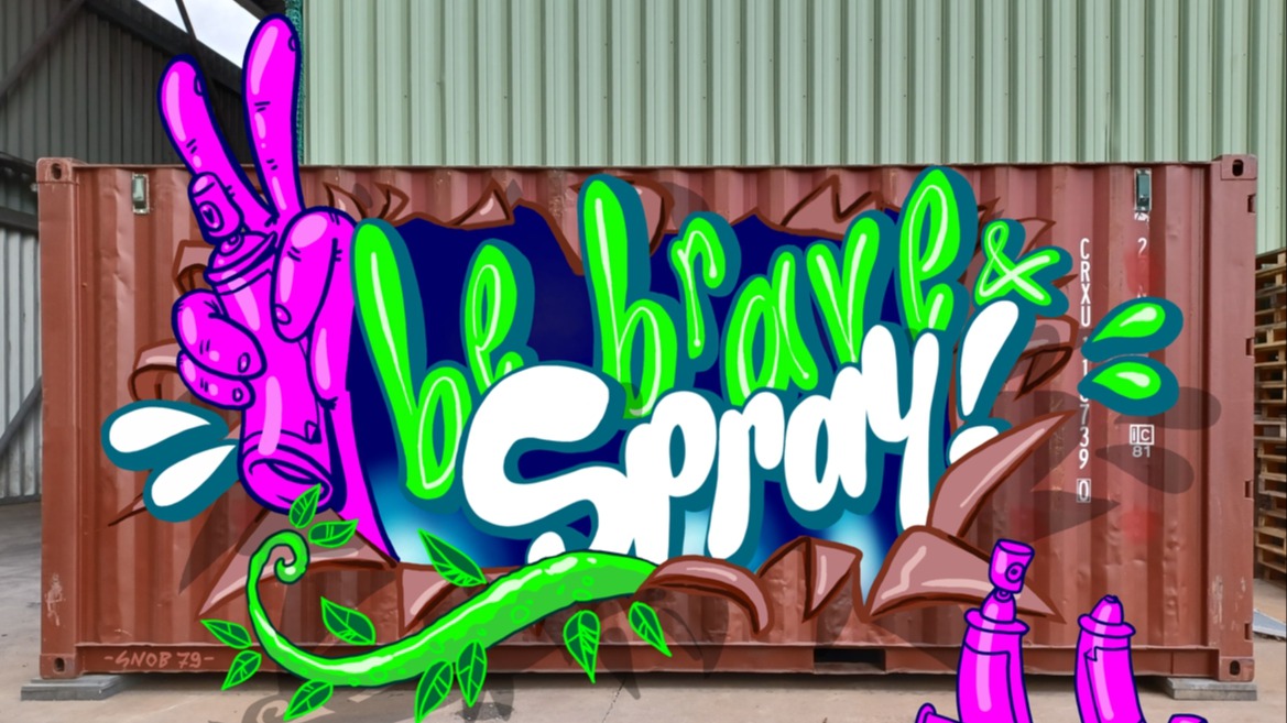 „Be brave, spray!“ Graffiti-Workshop