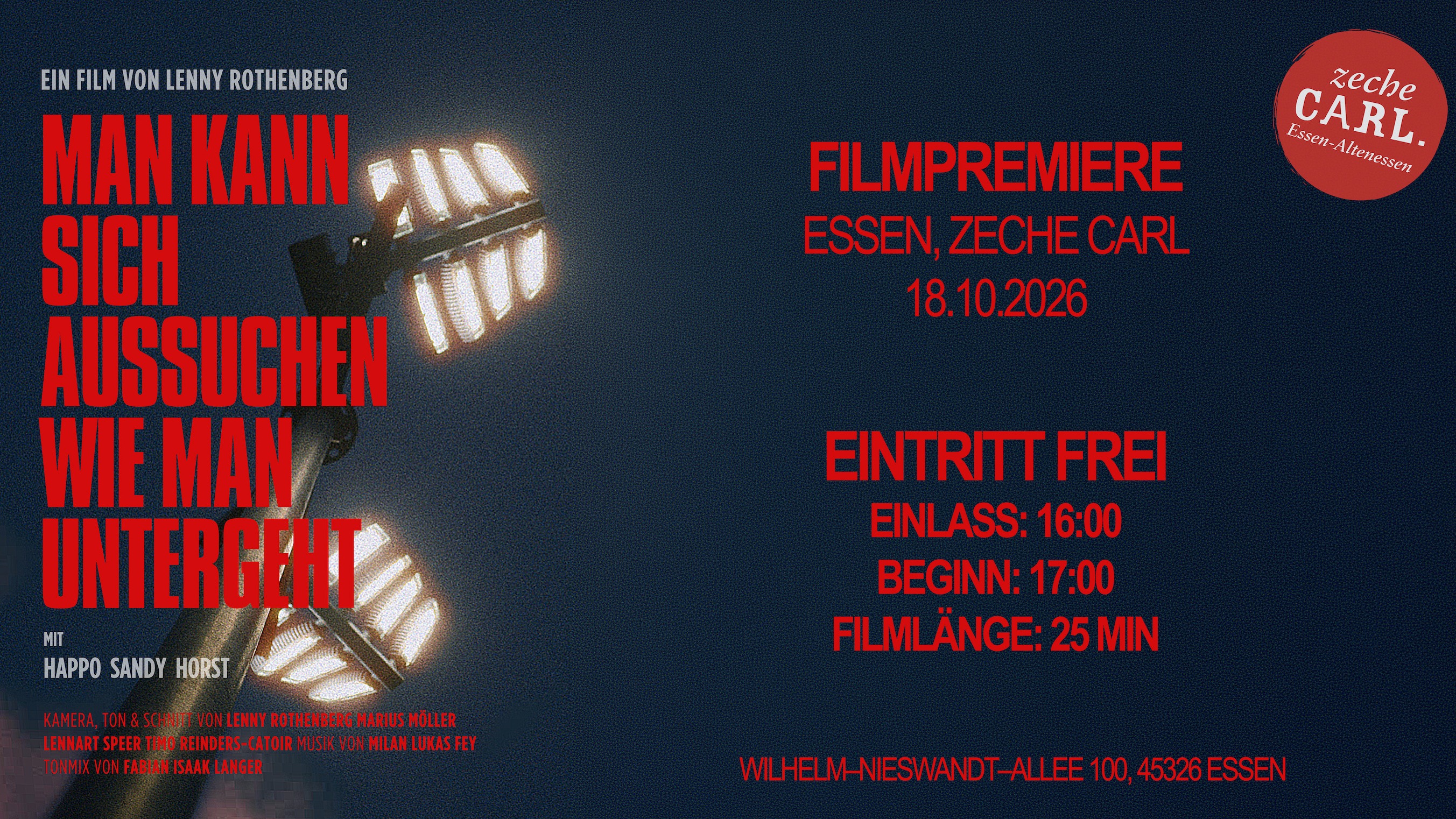 Kurzfilm-Doku-Screening: Man kann sich aussuchen wie man untergeht