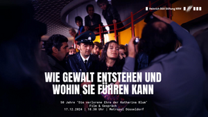 DIE VERLORENE EHRE DER KATHARINA BLUM | Specialscreening zum 50. Jubiläum des Kinofilms mit Filmgespräch mit Maria Birger & Markus Schäfer (Heinrich-Böll-Archiv)