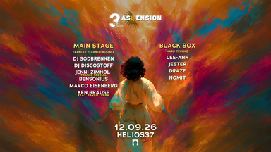 3 Years Ascension w/ DJ Sodbrennen, DJ Discostoff, Jenni Zimnol, Lee-Ann & more at Helios37