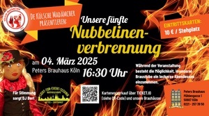 Nubbelinenverbrennung an Karnevalsdienstag