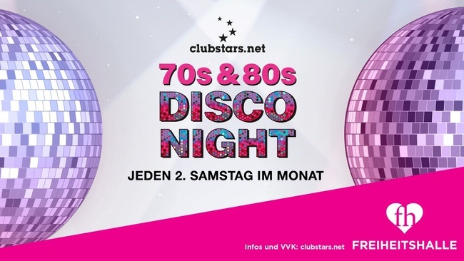 70s & 80s Disco 🪩 Night ab 20 Uhr I FREIHEITSHALLE MÜNCHEN
