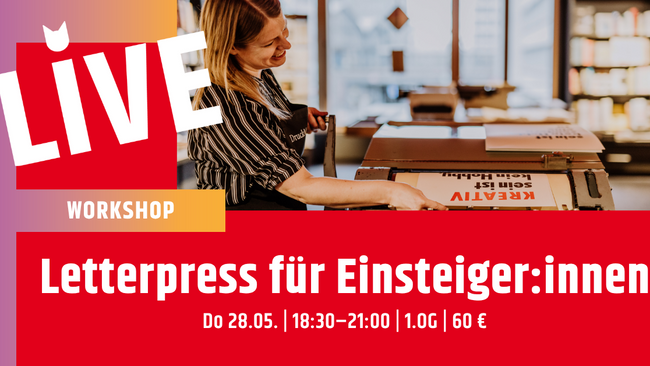 Workshop: Letterpress für Einsteiger:innen