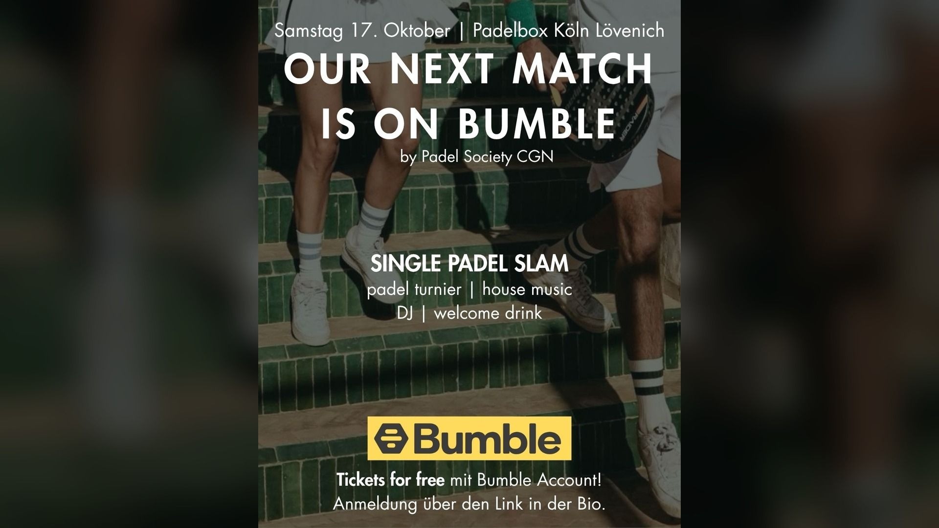 Cologne Single Padel Slam | Bumble IRL x Padel Society Cologne