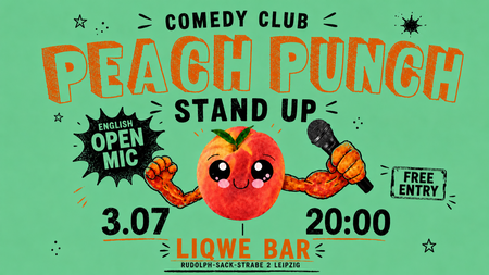 Peach Punch Comedy Stand up English Open Mic