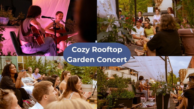 Cozy Rooftop Garden Concert