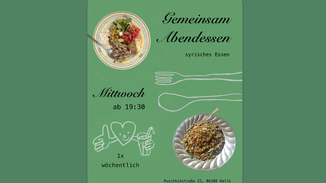 Gemeinsames Abendessen im Pusch