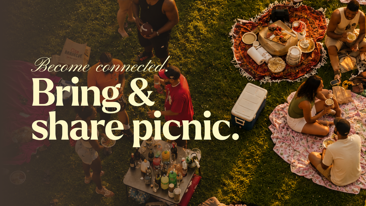 Titelbild der Veranstaltung Become connected. Bring & share picnic.