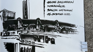 Urban Sketching auf Zeche Zollverein