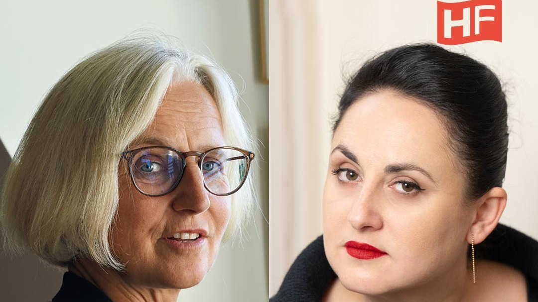 Titelbild der Veranstaltung Christiane Hoffmann und Nino Haratischwili - eine Begegnung Europa, wach auf! / Die Träume, die wir hatten x Harbour Front Literaturfestival Hamburg