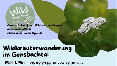 Wildkräuterwanderung im Gonsbachtal