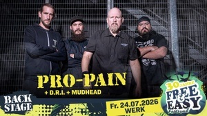 PRO-PAIN + D.R.I. + MUDHEAD I FREE & EASY FESTIVAL 2026