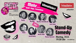 BESTE Stand-Up Comedy - klimatisiert - Stand up 19:30 Uhr in der BESTE Bar im Wedding direkt am Leopoldplatz