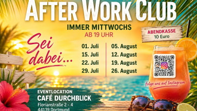 AfterWorkClub mit House, Pop und Rock!