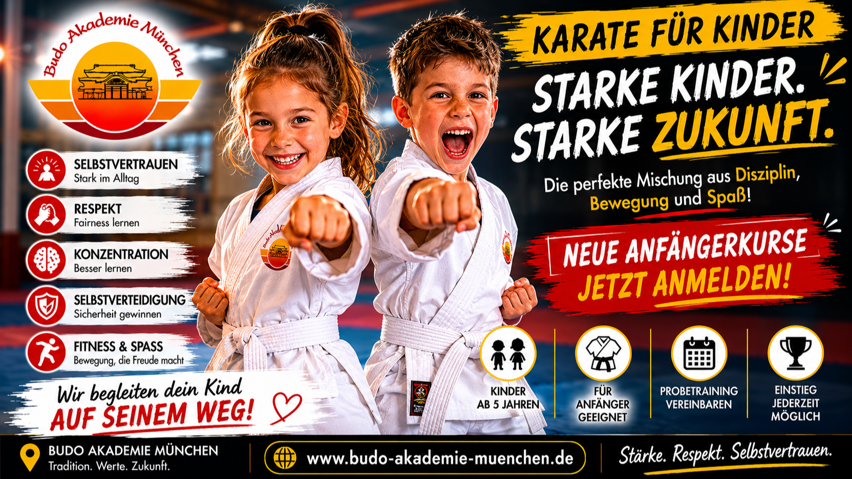 Karate für Kinder (ab 5 Jahre) und Eltern